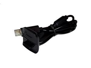 XBox 360 Controller Play and Charge Cable Replacement - Black - by Mars Devices