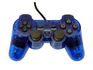 Transparent Blue Controller for Playstation PS1 PS2 by Mars Devices