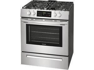 Frigidaire FFGH3051VS 30 Inch Slide-in Gas Range with 4 Sealed, Burners, Self-Cleaning Mode, Storage Drawer, ADA Compliant, Cast Iron Grates in Stainless Steel Frigidaire FFGH3051VS 30 Inch Slide-in Gas Range with 4 Sealed, Burners, Self-Cleaning Mode, Storage Drawer, ADA Compliant, Cast Iron Grates in Stainless Steel