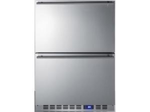 Summit SPFF51OS2D 24" Freestanding/Built In Commercial and Outdoor Drawer Freezer with 3.54 cu. ft. Capacity Frost-Free Weatherproof Design Sabbath Mode and Pro handles: Stainless Steel Summit SPFF51OS2D 24" Freestanding/Built In Commercial and Outdoor Drawer Freezer with 3.54 cu. ft. Capacity Frost-Free Weatherproof Design Sabbath Mode and Pro handles: Stainless Steel