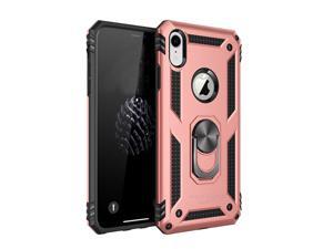 AntiDrop Hybrid Magnetic Hard Case Armor Case with Ring Holder Case for iPhone 7 Plus Case  iPhone 8 Plus Case Rose Gold