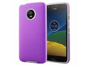 Slim Fitted Hybrid Hard PC Shell Shockproof Scratch Resistant Case Cover for Motorola Moto G6 Case, Purple