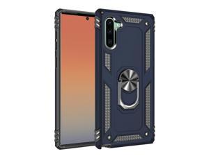 Anti-Drop Hybrid Magnetic Hard Case Armor Case with Ring Holder Case for Samsung Galaxy Note 10 Case, Navy