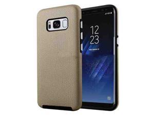 Slim Fitted Hybrid Hard PC Shell Shockproof Scratch Resistant Case Cover for Samsung Galaxy S8 Case, Gold
