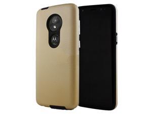 Slim Fitted Hybrid Hard PC Shell Shockproof Scratch Resistant Case Cover for Motorola Moto G6 Play Case Gold