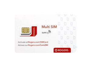 Rogers Sim Card CANADA 4G LTE Multi Sim Card - Nano Micro Standard 3 in 1 Combo Size