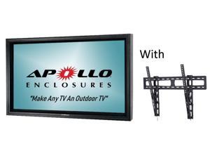 Apollo outdoor TV enclosure fit 70" to 75" Slim TVs. Model AE7570-WM-NA. Includes weatherproof non-articulating wall mount with tilt -Black Apollo outdoor TV enclosure fit 70" to 75" Slim TVs. Model AE7570-WM-NA. Includes weatherproof non-articulating wall mount with tilt -Black