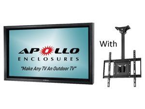Apollo Outdoor TV Enclosure fits 46"-50" Slim LED/LCD TV's. Model AE5046-CM-BL. Includes weatherproof Adjustable Height Ceiling Mount, Black Apollo Outdoor TV Enclosure fits 46"-50" Slim LED/LCD TV's. Model AE5046-CM-BL. Includes weatherproof Adjustable Height Ceiling Mount, Black