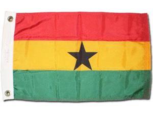 Ghana - 12"X18" Nylon Flag Ghana - 12"X18" Nylon Flag