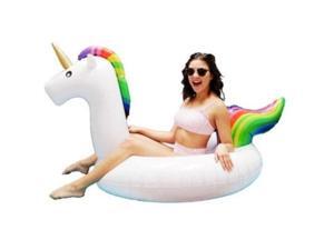 Giant Inflatable Unicorn Pool Float Floatie Ride On with Fast Valves Large Rideable Blow Up Summer Beach Swimming Pool Party Lounge Raft Decorations Toys Kids Adults Giant Inflatable Unicorn Pool Float Floatie Ride On with Fast Valves Large Rideable Blow Up Summer Beach Swimming Pool Party Lounge Raft Decorations Toys Kids Adults