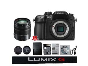 Panasonic Lumix DMC GH4 Mirrorless Micro Four Thirds Digital Camera (Body Only) (International Model) with Panasonic Lumix G Vario 14-140mm f/3.5-5.6 ASPH. POWER O.I.S. Lens Panasonic Lumix DMC GH4 Mirrorless Micro Four Thirds Digital Camera (Body Only) (International Model) with Panasonic Lumix G Vario 14-140mm f/3.5-5.6 ASPH. POWER O.I.S. Lens