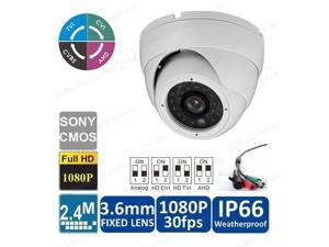 CCTV Dome/Bullet Camera 4 IN1 TVI AHD CVI 2.4MP HD 1080p Sony Lens Night Vision 