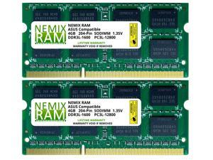 A-Tech 4GB Replacement for SUPERMICRO MEM-DR340L-CL01-SO16 DDR3/DDR3L 1600 MHz SODIMM PC3L-12800 1Rx8 1.35V 204-Pin Non-ECC Unbuffered Server Memory RAM Module 