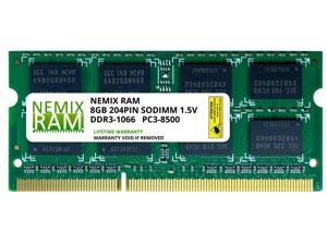 8GB (1x8GB) DDR3 1066 (PC3 8500) SODIMM Laptop Memory RAM