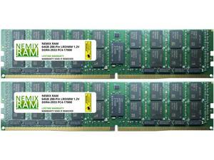 NEMIX RAM 128GB 2x64GB DDR4-2133 PC4-17000 4Rx4 ECC Load Reduced Memory