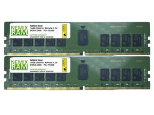 NEMIX RAM 32GB 2x16GB DDR4-2400 PC4-19200 1Rx4 ECC Registered Memory