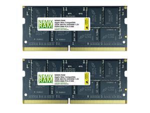 64GB (2x32GB) DDR4-2666MHz PC4-21300 SO-DIMM Memory for Apple 27" iMac with Retina 5K Display Mid 2020 (iMac 20,1 iMac 20,2) by NEMIX RAM 64GB (2x32GB) DDR4-2666MHz PC4-21300 SO-DIMM Memory for Apple 27" iMac with Retina 5K Display Mid 2020 (iMac 20,1 iMac 20,2) by NEMIX RAM