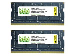 16GB (2x8GB) DDR4-2666MHz PC4-21300 SO-DIMM Memory for Apple 27" iMac with Retina 5K Display Mid 2020 (iMac 20,1 iMac 20,2) by NEMIX RAM 16GB (2x8GB) DDR4-2666MHz PC4-21300 SO-DIMM Memory for Apple 27" iMac with Retina 5K Display Mid 2020 (iMac 20,1 iMac 20,2) by NEMIX RAM