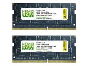 NEMIX RAM 32GB Kit (2 x 16GB) DDR4-3200 SODIMM 1Rx16 Memory for ASUS Laptops