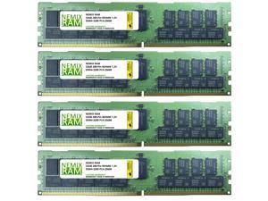 NEMIX RAM 128GB 4x32GB DDR4-3200 PC4-25600 2Rx4 ECC Registered Server Memory