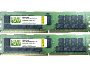NEMIX RAM 64GB 2x32GB DDR4-2666 PC4-21300 2Rx4 ECC Registered Memory NEMIX RAM 64GB 2x32GB DDR4-2666 PC4-21300 2Rx4 ECC Registered Memory