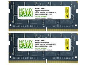 64GB (2 x 32GB) DDR4-2666MHz PC4-21300 SO-DIMM Memory for Apple 27" iMac with Retina 5K Display Mid 2020 (iMac 20,1 iMac 20,2) by NEMIX RAM