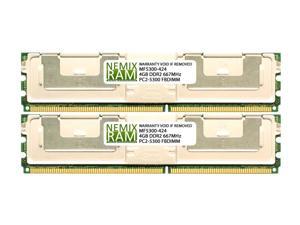 HP 397415-B21 8GB (2x4GB) DDR2 667 (PC2 5300) ECC Fully Buffered FBDIMM Memory by NEMIX RAM HP 397415-B21 8GB (2x4GB) DDR2 667 (PC2 5300) ECC Fully Buffered FBDIMM Memory by NEMIX RAM