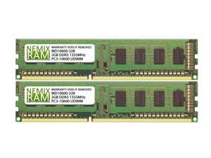 4GB (2x2GB) DDR3 1333 (PC3 10600) Desktop Memory Module 4GB (2x2GB) DDR3 1333 (PC3 10600) Desktop Memory Module