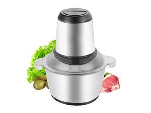 Two Files 110V 300W Household Electric Stainless Steel One-Button Meat Grinder / Mixer 2L 304 Stainless Steel Cup Two Files 110V 300W Household Electric Stainless Steel One-Button Meat Grinder / Mixer 2L 304 Stainless Steel Cup