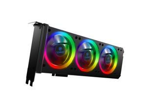 Anidees AI Graphic Card Cooler 3 x 80mm PWM Fan, PCI Mount Bracket with Remote Control - AI-GP-CL