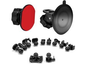 Dash Cam Suction Cup Mount and Glue Adhesive Mount Compatible with Dash Camera/DVR Video, Come with 10+ Different Joints Suitable for Crosstour, YI 2.7", Rexing V1P, UGSHD, APEMAN and Other Dash Cam Dash Cam Suction Cup Mount and Glue Adhesive Mount Compatible with Dash Camera/DVR Video, Come with 10+ Different Joints Suitable for Crosstour, YI 2.7", Rexing V1P, UGSHD, APEMAN and Other Dash Cam