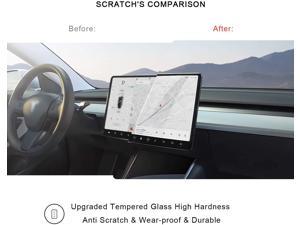 Tesla Model 3 Model Y 15 Center Control Touchscreen Car Navigation Touch  Screen Protector, P50 P65 P80 P80D Tempered Glass 9H Anti-Scratch and Shock