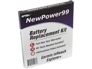 Battery from NewPower99 Battery Kit for Garmin InReach Explorer How-to Video with Tools