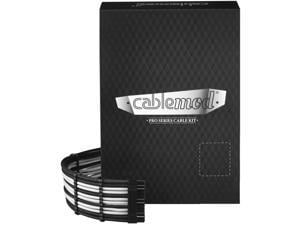 CableMod E-Series Pro ModFlex Sleeved Cable Kit for EVGA G5 / G3 / G2 / P2 / T2 (Black + White)