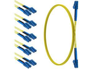 CableRack 0.5 Meter LC to LC Single Mode Fiber 9/125 Fiber Patch Cable (5-Pack) CableRack 0.5 Meter LC to LC Single Mode Fiber 9/125 Fiber Patch Cable (5-Pack)