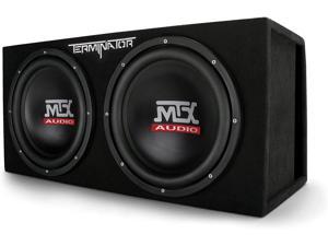MTX Audio TNE212DV Dual 12" Subwoofer Vented Enclosure, Black