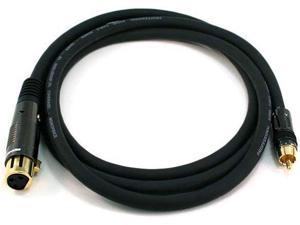 Monoprice 104785 Premier Series XLR Female to RCA Male 16AWG Cable - 6-Feet- Black