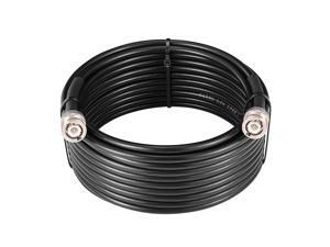MOOKEERF BNC Male to BNC Male Coax Cable 25ft, 50 Ohm RG58 Coaxial Cable with BNC Connectors