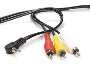 3.5mm Male Jack to RCA Male Video and Audio Cable - Compatible with Roku and Tivo - NOT for Cameras - Composite Video Cable Connector (Red White Yellow) - 6 Feet