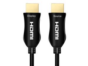 4K Fiber Optic HDMI Cable 75 Feet, 18Gbps 4K 60Hz(4:4:4 HDR10 HDCP2.2) 1440p 144Hz High Speed Ultra HD One-Direction Cord Compatible with Apple-TV Ps4 Xbox One