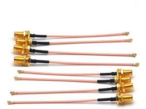 8PCS 20CM IPX/UFL to RP-SMA Female Extension Cord Antenna WiFi Pigtail Cable IPEX U.FL IPX Connector to RP-SMA Female Jack Plug RG178 Coax Jumper Cable