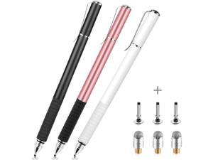 Waysse 3 Stylus Pens for Touch Screens Capacitive Pen High Sensitivity  Fine Point Universal Stylus with Clear Disc for iPhone X88plus iPadiPad ProiPad Mini and All Capacitive Touch Screens