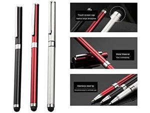 Tek Styz PRO Stylus Pen Works for Xiaomi Mi 10 Pro 5G with Custom High Sensitivity Touch and Black Ink! 3 Pack-RED 