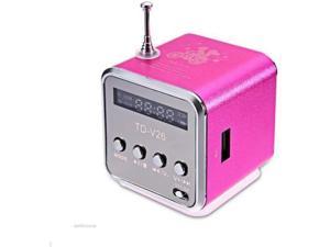 Portable Micro SD TF USB Mini Stereo Bass Speaker Music Player FM Radio PC MP3-4 