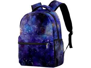 School Backpack Purse Book Bag with Zipper for Teens Students Waterproof Laptop Bag Daypacks Gift for Men Women Starry Night