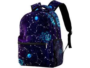 Night Sky School Backpack Student Stylish Laptop Book Bag Rucksack Daypack for Teen Boys and Girls