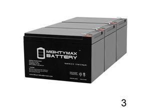 4 Pack Brand Product Mighty Max Battery 12V 8Ah para Systems-Minuteman Entrust ETR700 ETR700p15 Battery