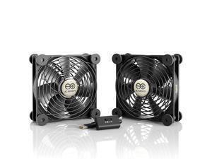 AC Infinity MULTIFAN S7 Quiet Dual 120mm USB Fan for Receiver DVR Playstation Xbox Computer Cabinet Cooling AC Infinity MULTIFAN S7 Quiet Dual 120mm USB Fan for Receiver DVR Playstation Xbox Computer Cabinet Cooling