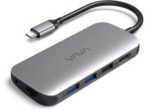 VAVA USB C Hub 9-in-1 Adapter with PD Power Delivery, 4K USB C to HDMI, 3 USB 3.0 Ports, 1Gbps Ethernet Port, SD/TF Cards Reader for MacBook/Pro/Air(2018) and Type C Windows Laptops VAVA USB C Hub 9-in-1 Adapter with PD Power Delivery, 4K USB C to HDMI, 3 USB 3.0 Ports, 1Gbps Ethernet Port, SD/TF Cards Reader for MacBook/Pro/Air(2018) and Type C Windows Laptops