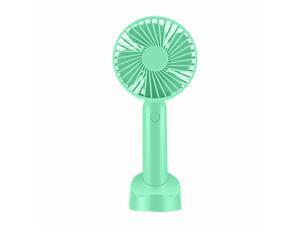 HAIMEI-WU Handheld Miniskirt Fan USB Portable Fan Big Wind 4 Gear Adjustable Dormitory Office Desktop Car Hand Fan Mini Electric Fan Color : Green